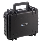 OUTDOOR kuffert i sort med polstret skillevæg 250x175x95 mm Volume: 4,1 L Model: 1000/B/RPD
